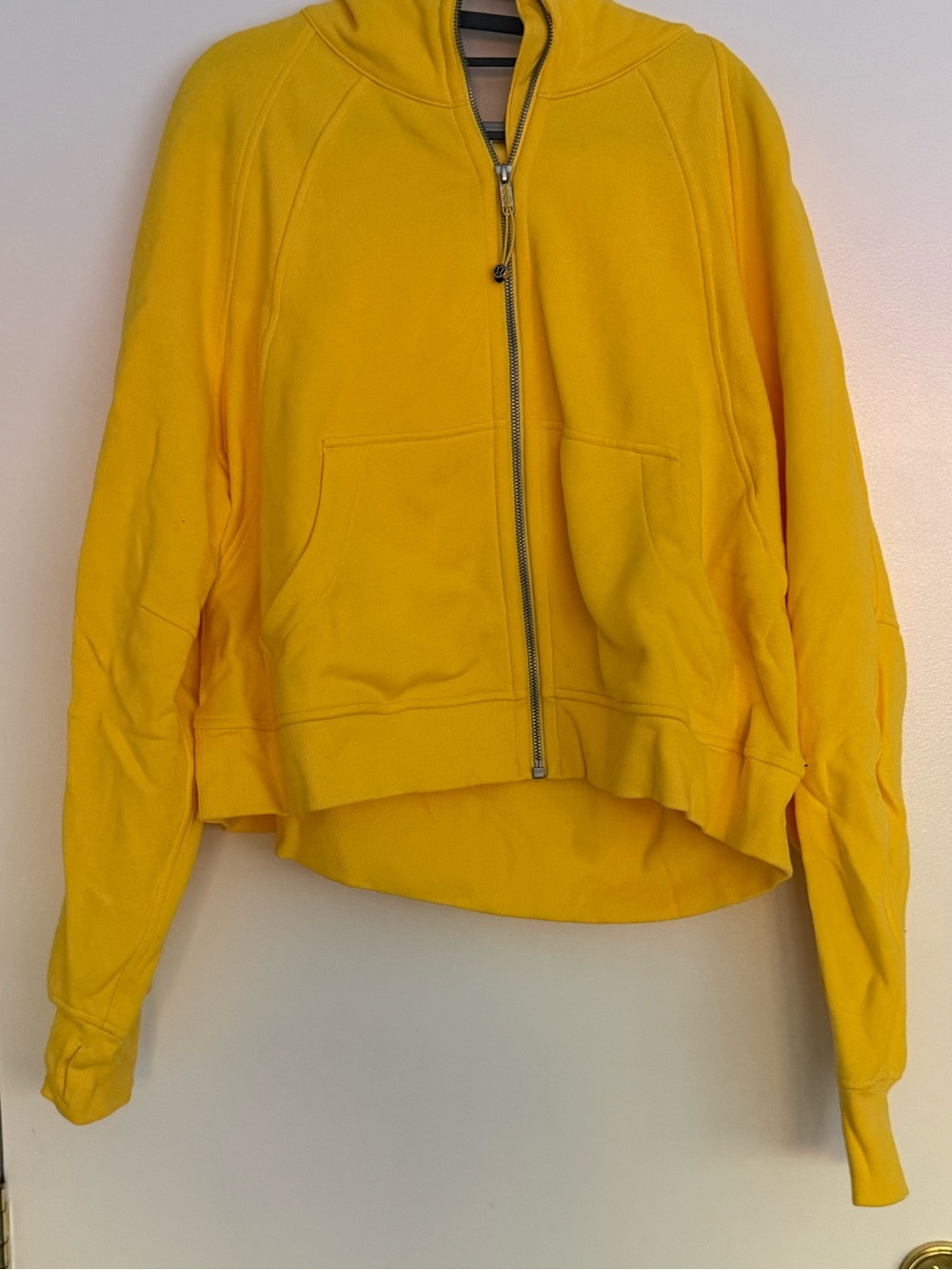 lululemon athletica Women's Bright Yellow Zip-Up Hoodie Jacket